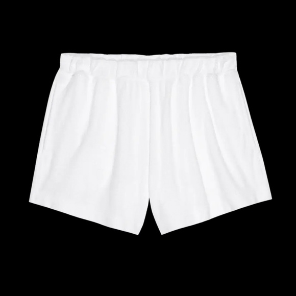 THE GREAT | MICROTERRY SWING SHORT WHITE - Picture 5 of 5